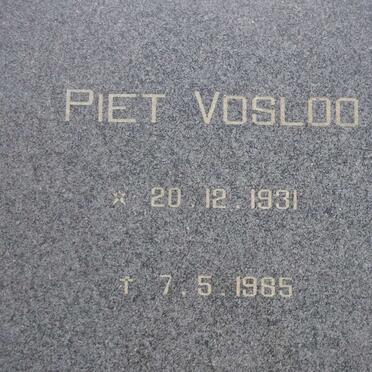 VOSLOO Piet 1931-1985