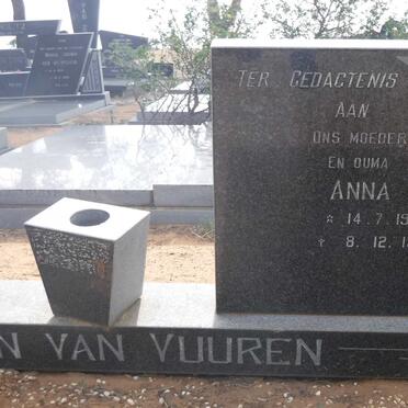 VUUREN George M.H.N., Jansen van 1922-1984 &amp; Anna S. 1920-1991