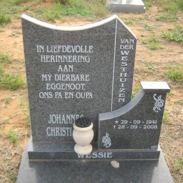 WESTHUIZEN Johannes Christiaan, van der 1941-2008
