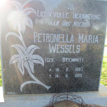 WESSELS Petronella Maria nee STEMMIT 1897-1929