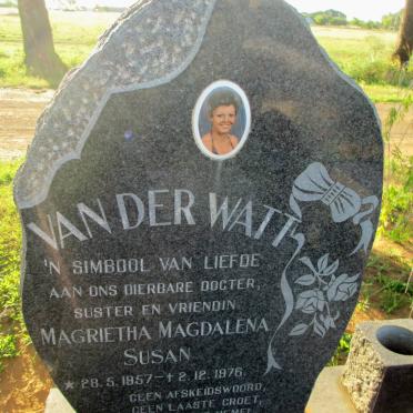 WATT Magrietha Magdalena Susan, van der 1957-1976