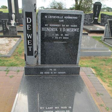 WET Hendrik v.d. Merwe, de 1951-2004