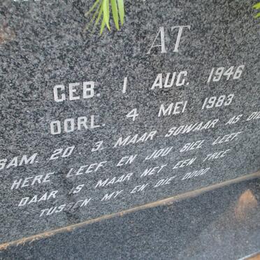 WEBER At 1946-1983 &amp; Ansie MIENIE 1948-1983