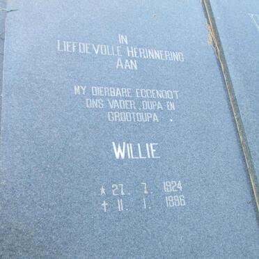WILTERS Willie 1924-1996 &amp; Hannie 1921-2007