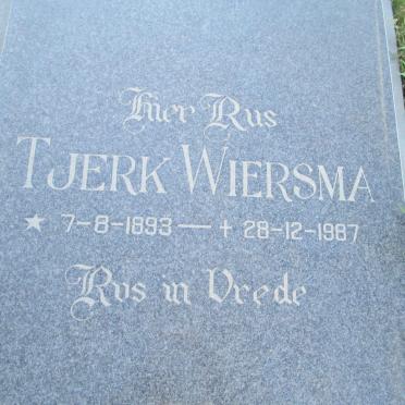 WIERSMA Tjerk 1893-1987