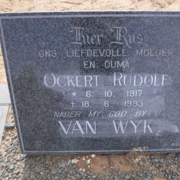 WYK Ockert Rudolf, van 1917-1993