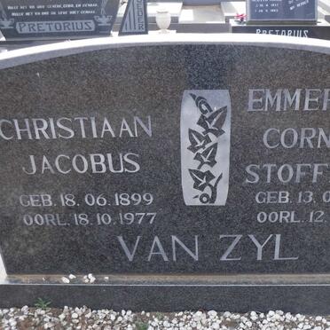 ZYL Christiaan Jacobus, van 1899-1977 &amp; Emmerentia Cornelia Stoffelina 1912-1991