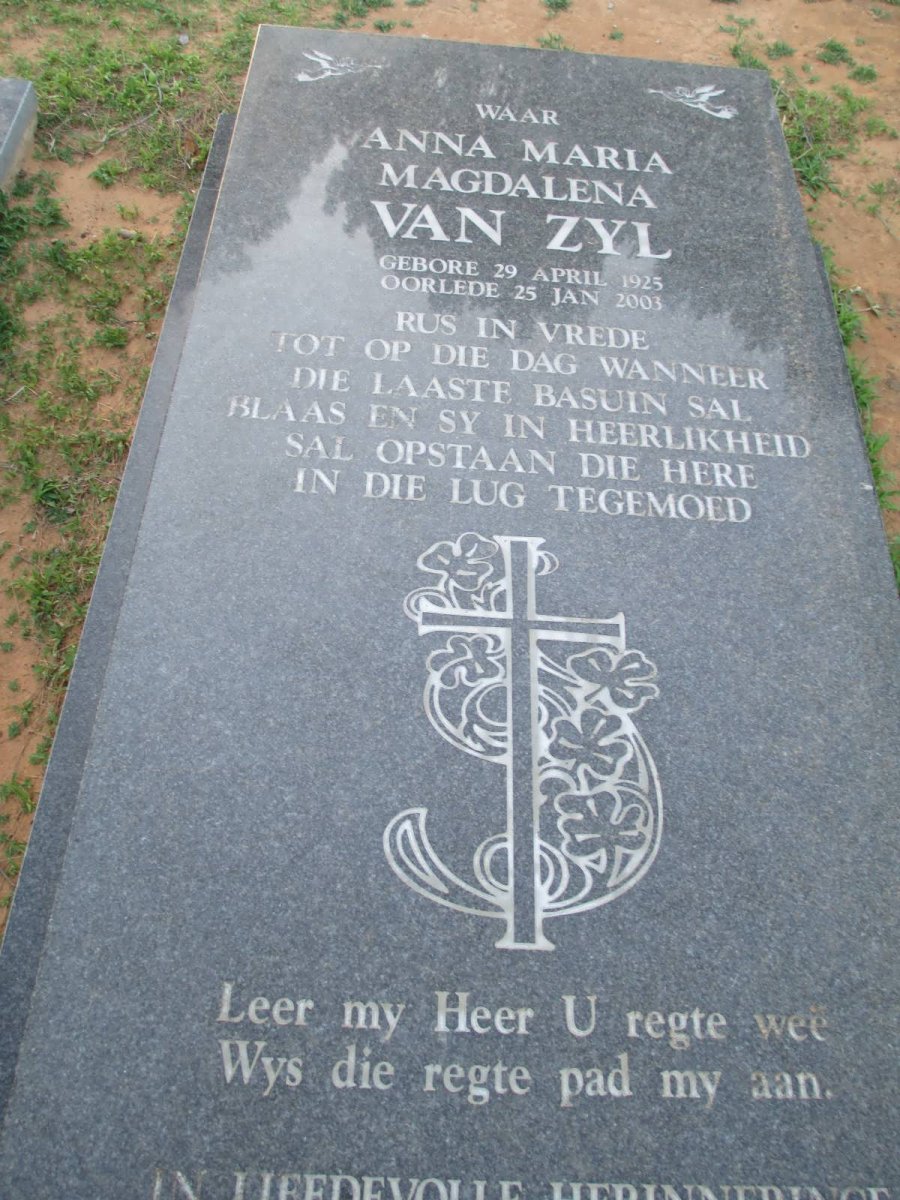 ZYL Anna Maria Magdalena, van 1925-2003