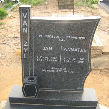 ZYL Jan, van 1965-2010 &amp; Annatjie 1968-2010