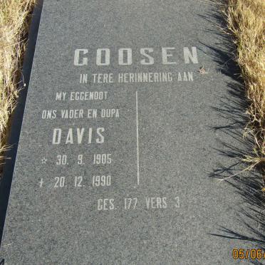 GOOSEN Davis 1905-1990