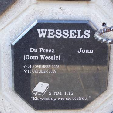 WESSELS Du Preez 1926-2009 &amp; Joan