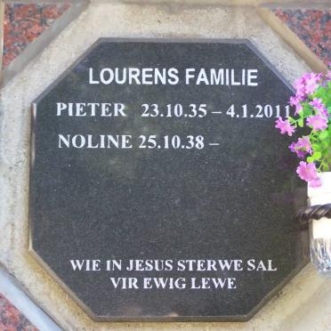 LOURENS Pieter 1935-2011 &amp; Noline 1938-