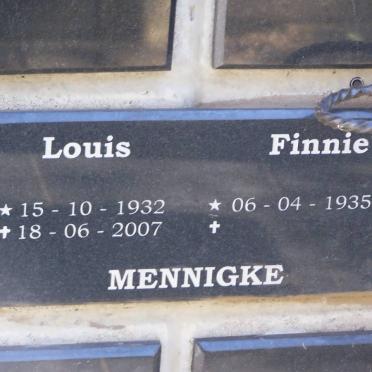 MENNIGKE Louis 1932-2007 &amp; Finnie 1935-