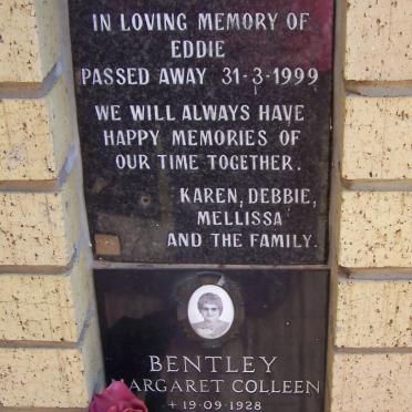 BORNBRACK Eduard 1959-1999 ::  BENTLEY Margaret Colleen 1928-1989