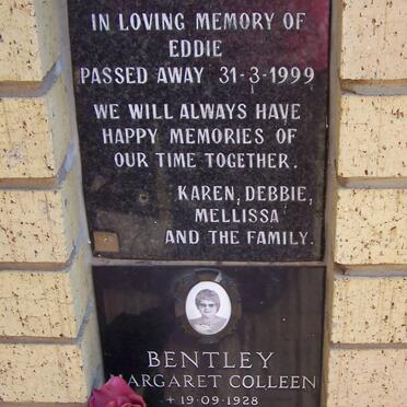 BORNBRACK Eduard 1959-1999 ::  BENTLEY Margaret Colleen 1928-1989