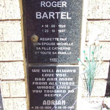 BARTEL Roger 1926-1997 :: MCCARTHY Adrian 1926-19?7 &amp; Cecilia Aletta 1934-2002