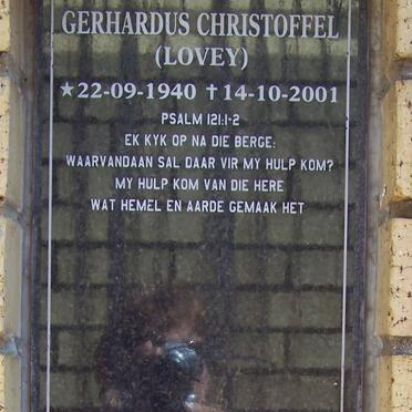 BEUKES Gerhardus Christoffel 1940-2001
