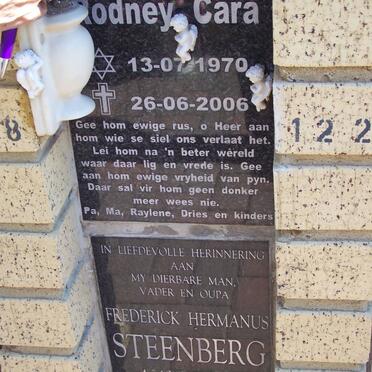 CARA Rodney 1970-2006 ::  STEENBERG Frederick Hermanus 1942-2005