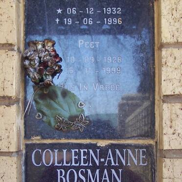 CILLIERS Peet 1928-1999 &amp; Marie 1932-1996 :: BOSMAN Colleen-Anne 1957-1998