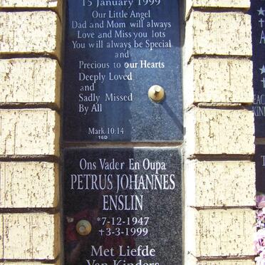 DAMON Cameron -1999 :: ENSLIN Petrus Johannes 1947-1999