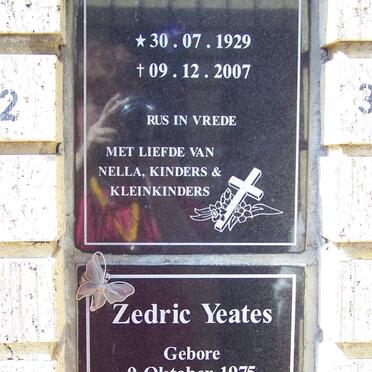 ENGELBRECHT Jan Dirk 1929-2007 :: YEATES Zedric 1975-2008