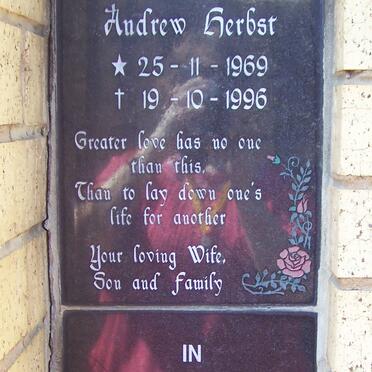 HERBST Andrew 1969-1996 :: WAGG Alfred Cyril 1929-1995