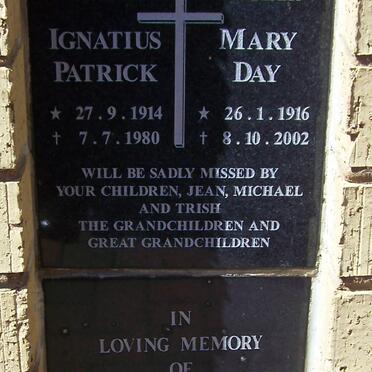 KAVANAGH Ignatius Patrick 1914-1980 &amp; Mary Day 1916-2002 :: HARRIS Edwin William 1927-1996