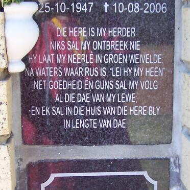 LOURENS T. 1947-2006 :: BEEBY William Hendry 1915-1979