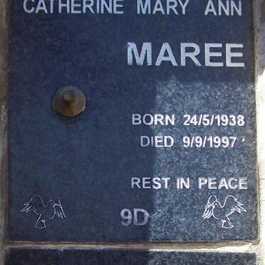MAREE Catherine Mary Ann 193801997 :: DE VILLIERS Jacques 1977-1997