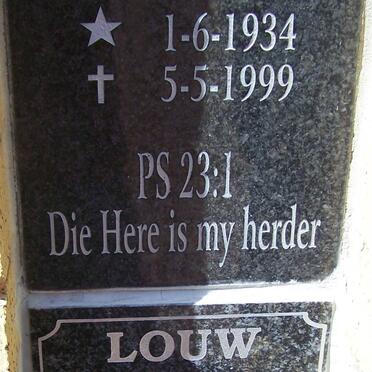 MEYER Fred, de 1934-1999 :: LOUW Pieter J. 1938-1999