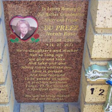 PREEZ Norah Rose, du 1949-2011