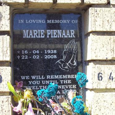 PIENAAR Marie 1938-2008