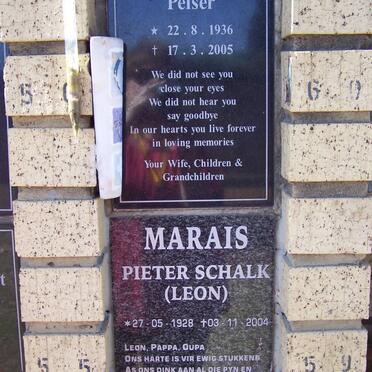 PELSER William John 1936-2005 :: MARAIS Pieter Schalk 1928-2004