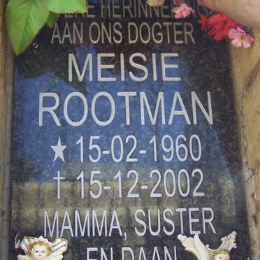 ROOTMAN Meisie 1960-2002