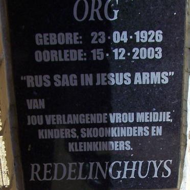 REDELINGHUYS Org 1926-2003 :: LOTTER Christoffel Johannes 1925-2004
