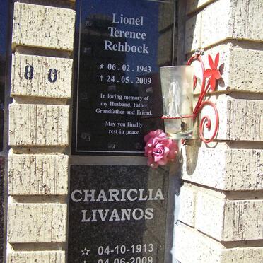 REHBOCK Lionel Terence 1943-2009 :: LIVANOS Chariclia 1913-2009