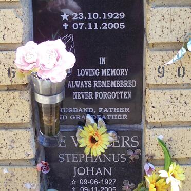 ROSENBERG Herbie 1929-2005 :: DE VILLIERS Stephanus Johan 1927-2005 &amp; Paulina Jacoba 1930-2008