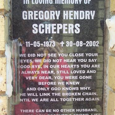 SCHEPERS Gregory Hendry 1973-2002