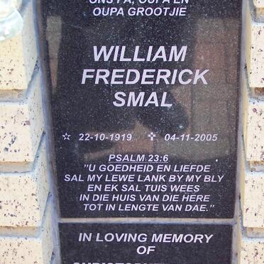 SMAL William Frederick 1919-2005 :: BLOEM Christopher Peter 1939-2004