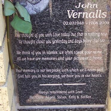 VERNALLS Samuel John 1948-2009 :: DOS REIS Armindo 1966-2010