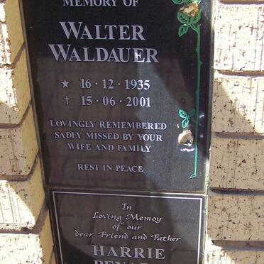 WALDAUER Walter 1935-2001 :: BENARD Harrie 1921-2001