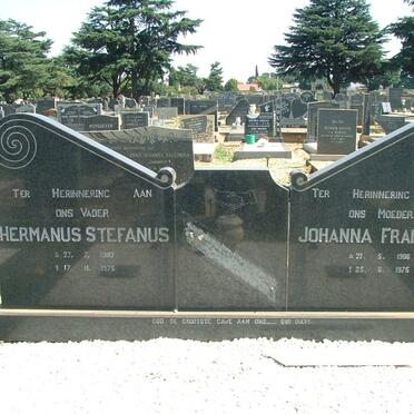 ? Hermanus Stephanus 1903-1975 &amp; Johanna Fransina 1908-1975