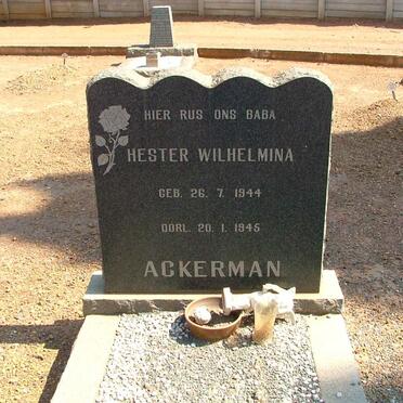 ACKERMAN Hester Wilhelmina 1944-1945