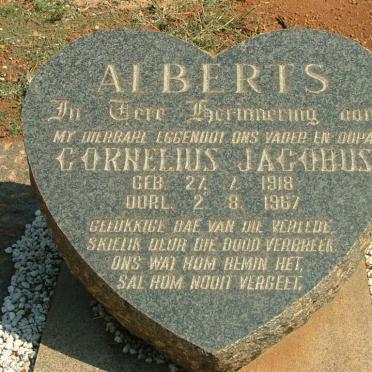 ALBERTS Cornelius Jacobus 1918-1967