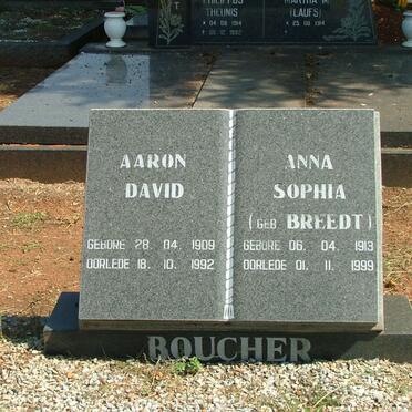 BOUCHER Aaron David 1909-1992 &amp; Anna Sophia BREEDT 1913-1999