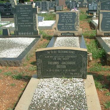 BOTHA Theunis Jacobus 1919-1967