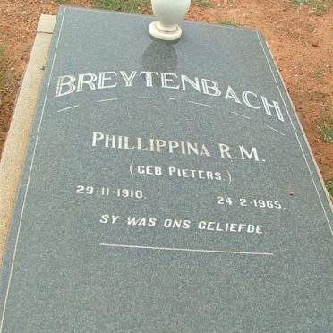 BREYTENBACH Phillipina R.M. nee PIETERS 1910-1965