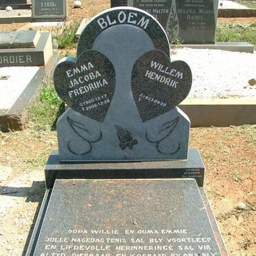 BLOEM Willem Hendrik 1923- &amp; Emma Jacoba Fredrika 1925-2006