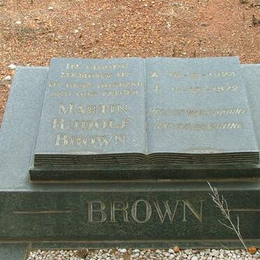 BROWN Martin Rudolf 1924-1972