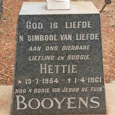 BOOYENS Hettie 1954-1961